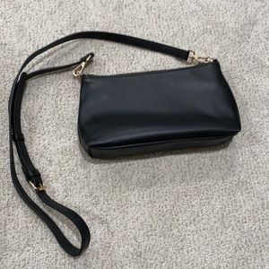 Black crossbody bag.